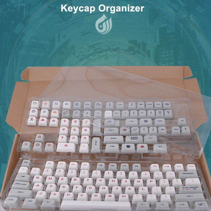 Amerteer 2 Layers Keycap Set Storage Box Dustproof Compartment Keycaps