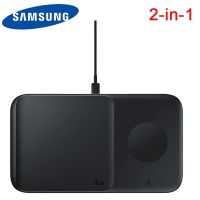 Samsung Fast Wireless Charging Charger 2-in-1 Pad for Galaxy S23 S22 S21 Ultra S10+ Note20 Z Fold Flip Earphone,EP-P4300