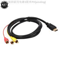 【CW】▩✸✿  1.5M 1080P HDMI-compatible to 3 Video Audio Cable Cord Converter TV Set-Box DVD Laptop