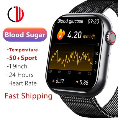 ZZOOI ZZYSMART Smart Watch Man Woman 24 Hour Blood Glucose Sugar Fitness Tracker Smartwatch 2023 New Body Temperature Voice Assistant