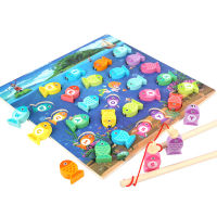 Wooden Magnetic Fishing Toy Montessori Toys Baby Puzzle Board Game Preschool Teaching Aids Educational Toys For Children Gifts