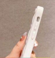 เคสโทรศัพท์ IPhone 13pro ประดับแก้วสี ผ้าควิลท์