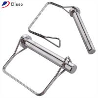 DISSO 2Pcs เหล็กไร้สนิม หมุดล็อคเพลา 1/2 "x 3.54" 12.6X90มม. หมุดหัวเข็มขัดแบบสปริง ทนทานสำหรับงานหนัก ใหญ่มากๆ ความปลอดภัย Coupler PIN รถพ่วงฟาร์ม