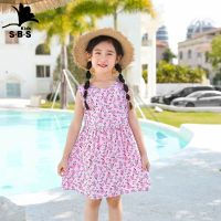 Girls new 2023 summer baby cotton beach dress Princess dress rayon nightgown  by Hs2023