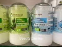 โรลออนสารส้มระงับกลิ่นใต้วงแขน คริสตัลดีโอโดแรนท์ 70 กรัม.TROPICANA CRYSTAL DEODORANT 70 g มี 2 สูตรให้เลือก