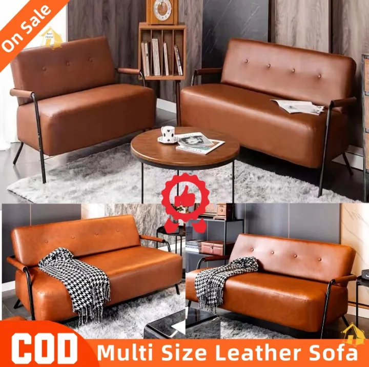 Furniture Imports Leather Sofa American Retro Light Luxury Leather Sofa  Chair Single Double Three-Seat Store Clothing Store Coffee Shop Card Holder  Simple Modern Iron Frame Sofa Leatherette With Armrest | Lazada Ph