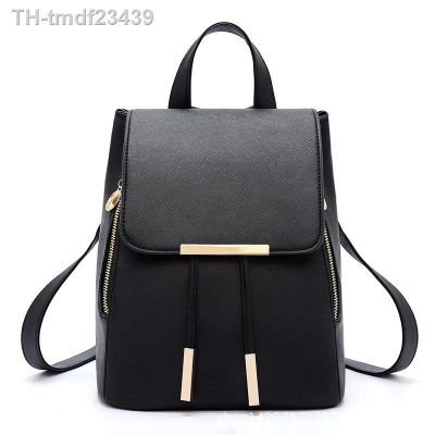 ┅❁ New Small Backpacks Purse Leather Female Shoulder School Bookbag Mochila