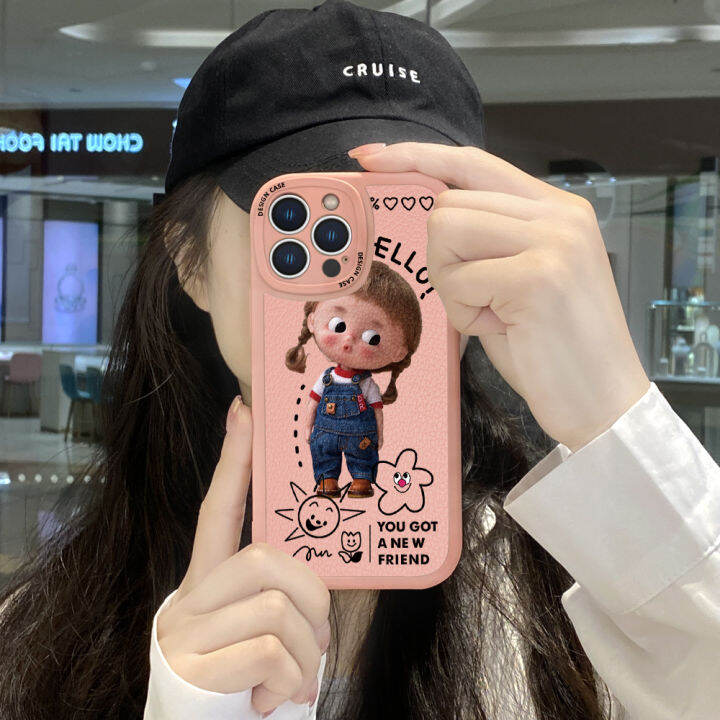 ggk-เคสหลังหนังซิลิโคน-pu-สำหรับ-vivo-ปกหนังเด็กผู้หญิง-เคสสาวน่ารักผิวสัมผัสเพรียวบางน่ารักสำหรับ-vivo-y02a