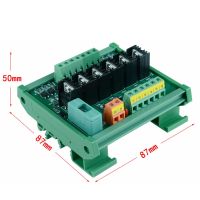 【CW】 6 Channel DC PLC Amplifier board IO Protection Optocoupler Isolated Power Output Board With Intermediate Relay Module