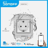 SONOFF S55 Wifi Smart Power Socket Waterproof IP55 AU/EU/UK/US/ZA Plugs APP/Vocie Remote Control Works with Google Home  Alexa