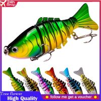 ประดิษฐ์พลาสติก Hard เหยื่อ 6-7 ส่วนตกปลา Lure 95mm 15g Swimbait Wobbler หมุน Trolling Fishing Tackle เหยื่อว่ายน้ำ