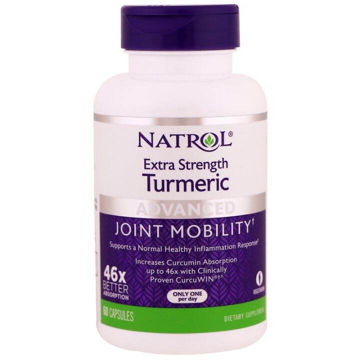 Natrol, Extra Strength Turmeric, Advanced, 60 Capsules Lazada