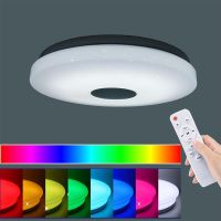 卍▼ஐ Modern Recessed RGB LED Ceiling Light Home Lighting APP Wifi BT Music Bedroom Smart Ceiling Lamp Round Music Ceiling Light