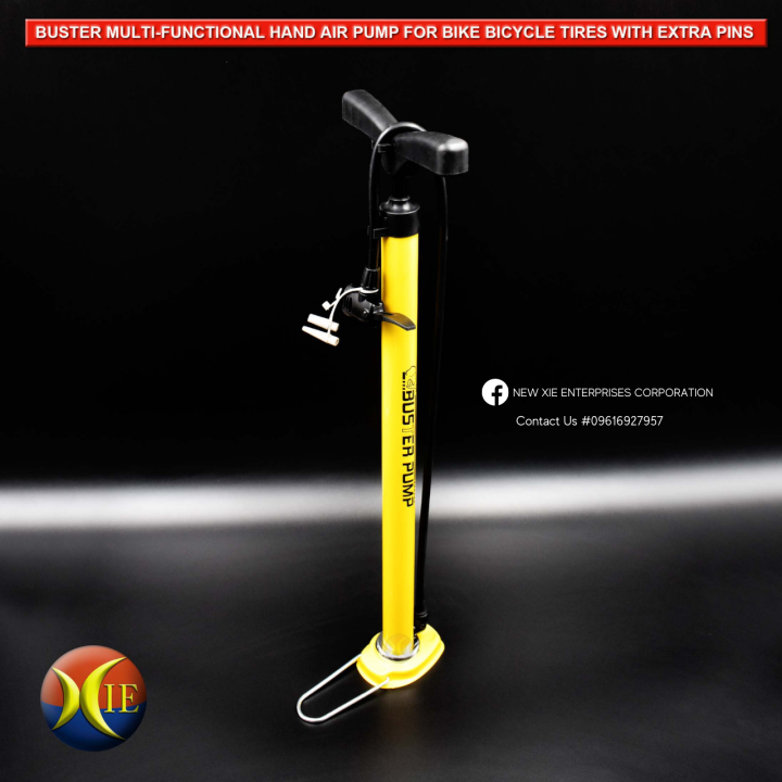 BUSTER Multifunction Heavy Duty Hand Air Pump With Pins / Manual Air