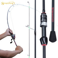 Souilang Casting Spinning Fishing Rod 1.8m UltraLight Carbon Fiber Rod Pole 3Section with EVA Handle Baitcasting Fishing Rod