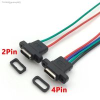 ✁◊ 1pcs USB 3.1 Connector Type-C 2Pin 4Pin Welding Wire Female Waterproof Female Socket Rubber Ring High Current Fast Charging port