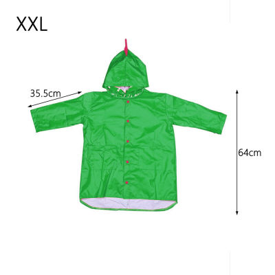 6 Colors Small Dinosaur Waterproof Rain Coat Children Cute Raincoat Polyester Body Cover Boy Girls Kindergarten Hiking Travel
