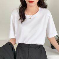 № 60642 Pure Cotton White t-Shirt Women Short-Sleeved Top