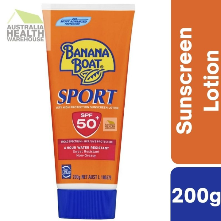 Banana Boat Sport Sunscreen SPF 50+ Lotion 200g June 2025 Lazada