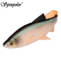 【cw】 Spinpoler Scanned Soft Bait Fishing 5g 10g 20g 40g swimbait silicone bait T-style paddle tail tackle 1pc/lot