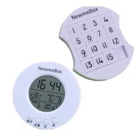 NBX Number Puzzle and Electronic Clock, Digital Puzzle Magnetic Small Student Puzzle for Quicksand Pencil Box