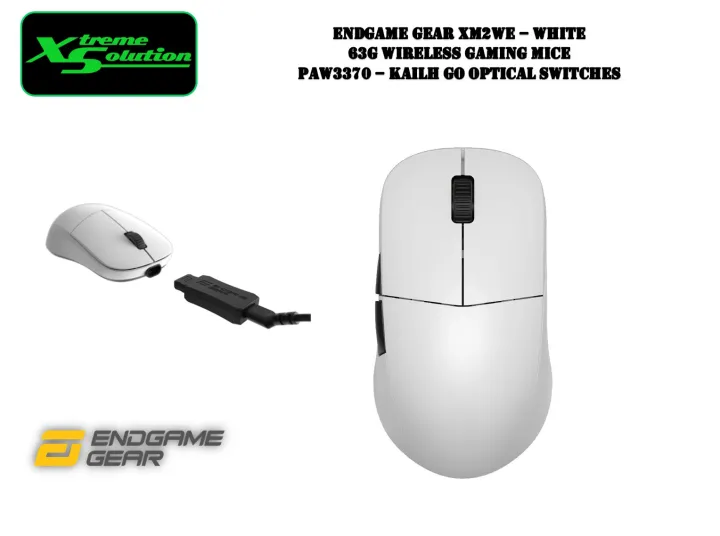 Mänguri hiir Endgame Gear XM2WE usb type-c, valge - Krauta.ee