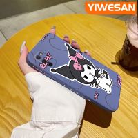 YIWESAN เคสปลอกสำหรับ Samsung A03s A03ลายการ์ตูนคุโรมิเคสโทรศัพท์ดีไซน์ใหม่บางแบบสร้างสรรค์เคสป้องกันขอบสี่เหลี่ยมเคสนิ่มเคสปลอกซิลิโคนกันกระแทก