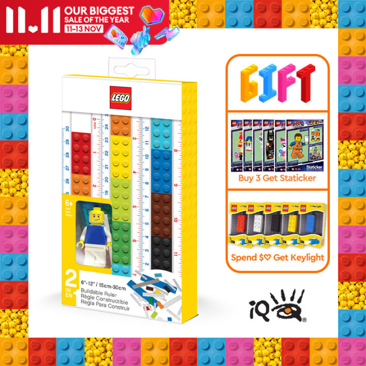 iq-lego-2-0-stationery-buildable-ruler-with-minifigure-built-to-15cm-or-30cm-perfect-for-school-office-or-home