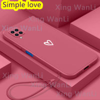 สำหรับ สำหรับเคสโทรศัพท์ Samsung A22 4G Simple White Love Case โทรศัพท์มือถือป้องกันกรณี