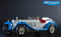 โมเดลรถโบราณ รถอัลฟา โรมิโอ เก่า คลาสสิค รถหรู เปิดประทุน รถสะสม Burago 1:18 Alfa Romeo 8C 2300 Spider Touring 1932 Specialroadster Diecast Classic Vintage Luxury Car Italy Model Toy Collection