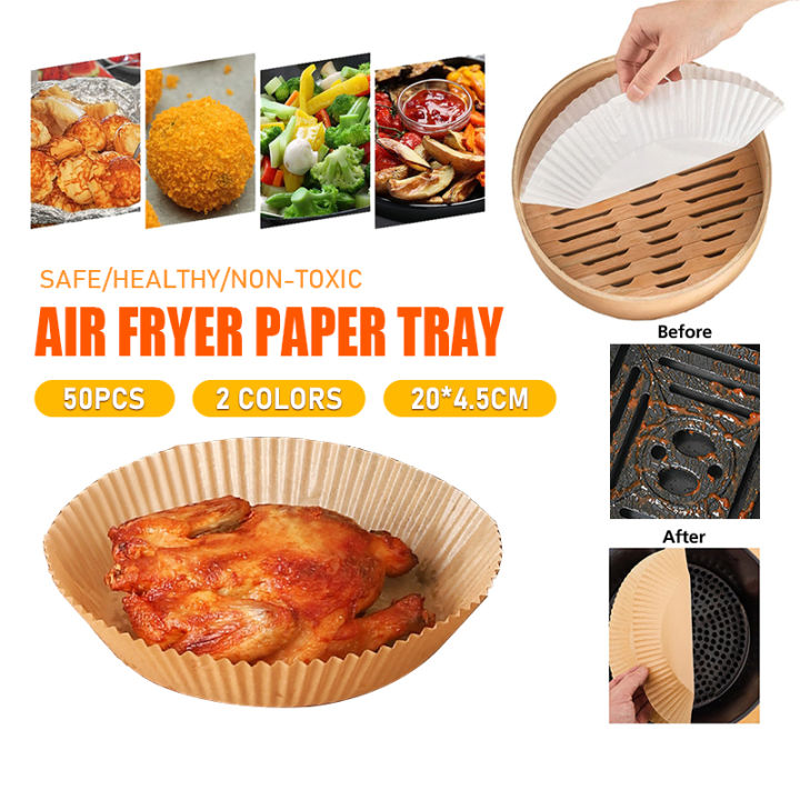 25PCS Disposable Air Fryer Parchment Paper Baking Oil-proof Liner