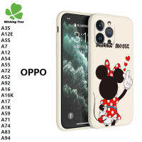 เคสสำหรับ OPPO A5 A9 2020 A3S A12E A5S A7 A12 A54 A55 A72 A52 A94 A92รูปการ์ตูน A16 A16K A17ที่สร้างสรรค์มิกกี้มินนี่เคสโทรศัพท์เป็นคู่ซิลิโคนนิ่มกันกระแทกฝาหลัง