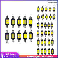 โคมไฟหลังคา LED 10ชิ้นของ Canbus หลอดไฟปลายสองด้าน1260 9W 900lm อะไหล่สำหรับไฟอ่านหนังสือภายในความสว่างสูง