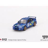 MINIGT 1:64 Impreza WRC97 1997แรลลี่ Sanremo Winner #3 MGT512โมเดลรถโลหะผสม