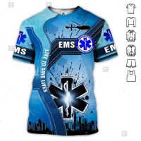 2023 In stock Love EMS 3D All Over Printed Mens T-shirt，Contact the seller to personalize the name and logo