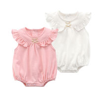 พร้อมส่งทันที MELON TOO Baby Girl clothing romper ชุดเด็กผู้หญิง บอดี้สูท เสื้อผ้าเด็ก หวานละมุนมาก ผ้าcotton100% ผ้านุ่ม ระบายอากาศได้ดี รหัส 8255 (1PCS)