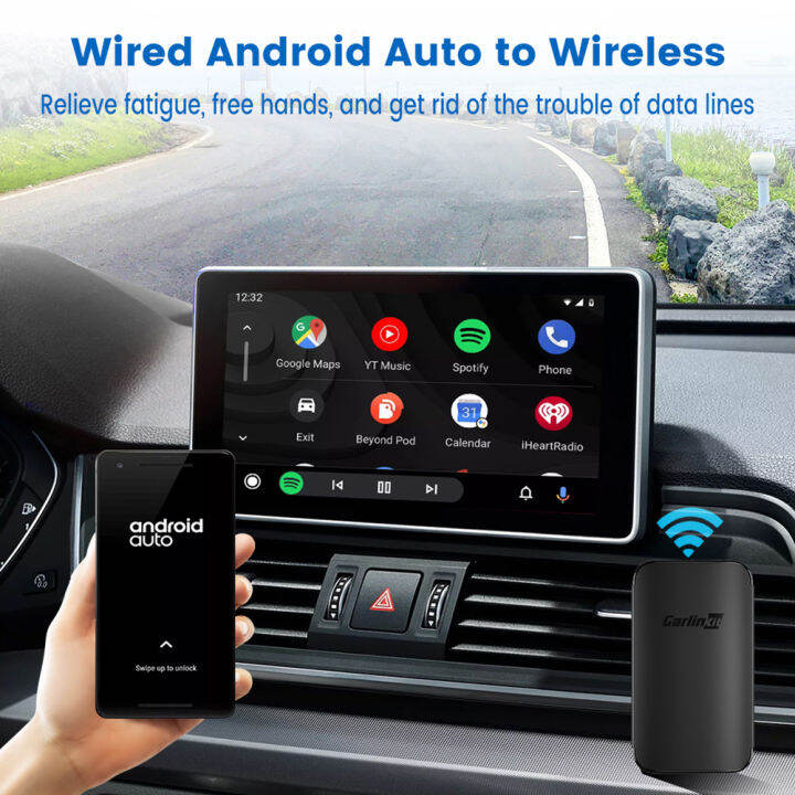 CarlinKit Android Carplay Wireless Adapter Auto Smart Ai Plug And Play