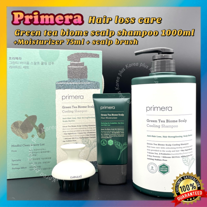 [Primera] Green tea Biome Scalp Cooling Shampoo 1000ml + Hair