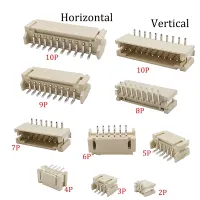 50Pcs JST PH2.0mm 2/3/4/5/6/7/8/9/10Pin Horizontal Paste Vertical Patch Pin Holder SMT Connector 2.0MM Pitch Male SMD Terminals