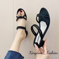 Kingdom_Fashion ร้องเท้าผูหญิง รองเท้าแตะลิ่ม รองเท้าแตะเสริมส้นผู้หญิง รองเท้ารัดส้น สะดวกสบาย อ่อนนุ่ม ความหนาพื้นรองเท้า 2023 ใหม่ B26G02Y 42Z231018