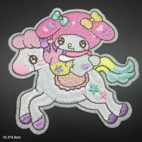 Lovely Cartoon Girl With Pink Hat Iron on Embroidered Cloth Patch For Girls Boys Clothes Stickers Apparel Garment Accessories Haberdashery