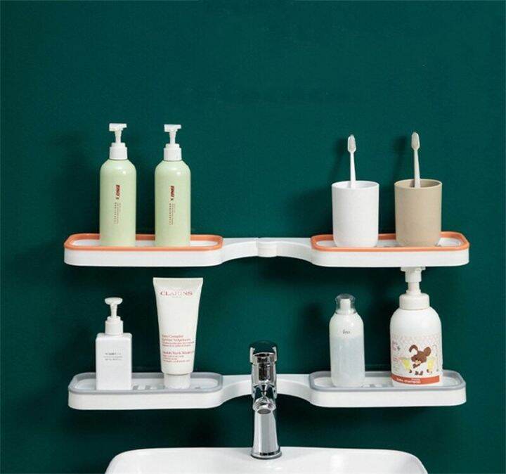 punch-free-bathroom-revolving-rack-wall-mounted-toilet-washstand-kitchen-wall-storage-rack-organizer-bathroom-shelf-accessories-bathroom-counter-stora