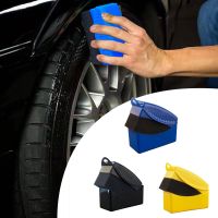 【cw】 Car with Lid Wax and oil sponge brushes waxing brush interior Waxing Accessories for Glass Detail