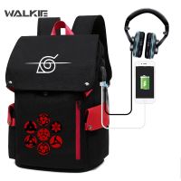 WALKIE New Anime Backpack School Backpacks for Teenagers Akatsuki Itachi Sharingan Cosplay Boys Girl Laptop Bags Travel Rucksack