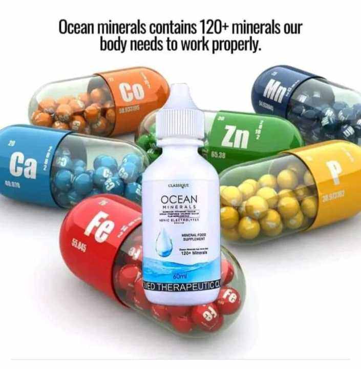 OCEAN MINERALS 60 More than 120 Minerals for Hypertension, Nerve