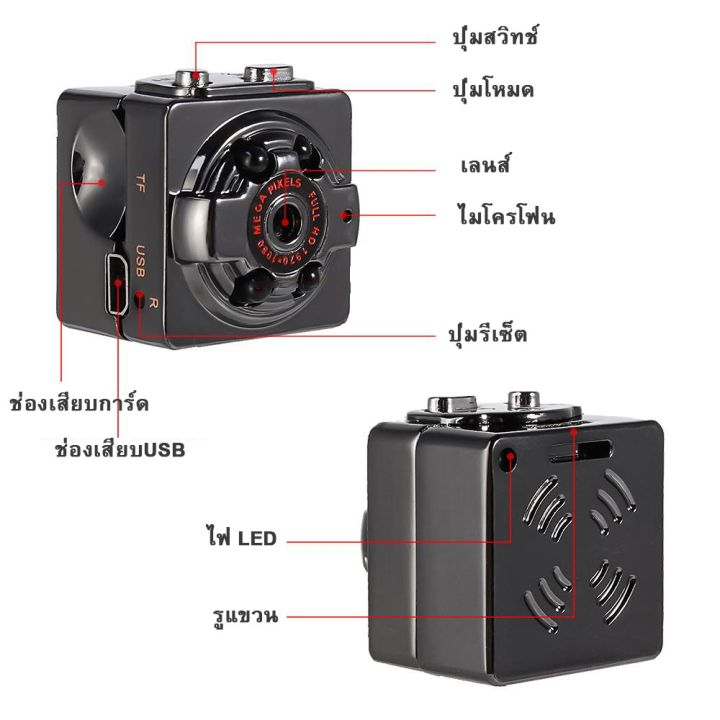 ส่งการ์ด-sd-32g-กล้องจิ๋ว-ไม่ต้องใช้อินเทอร์เน็ต-กล้องซ่อนไร้สาย-กล้อง-sq8-กล้องวงจรปิดสำหรับใช้ในบ้าน-กล้องวิดีโอขนาด