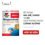 Viên uống bổ sung Canxi phòng ngừa loãng xương Doppelherz Magnesium +
