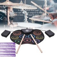 Color Hand-Rolled Drum 7 Standard Timbres 9 Demo Songs Music Sense Cultivation Children Educational Drum kit Instrument Toys