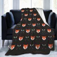 Red Foxes Throw Blankets Cozy Lightweight Decorative Blanket for Women Men Teens Kids Coral Fleece Fabric Flannel Blanket