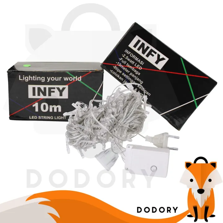 DODORY Tumblr Infy LED 10 Meter Packing Box Lampu LED Dekorasi Lampu